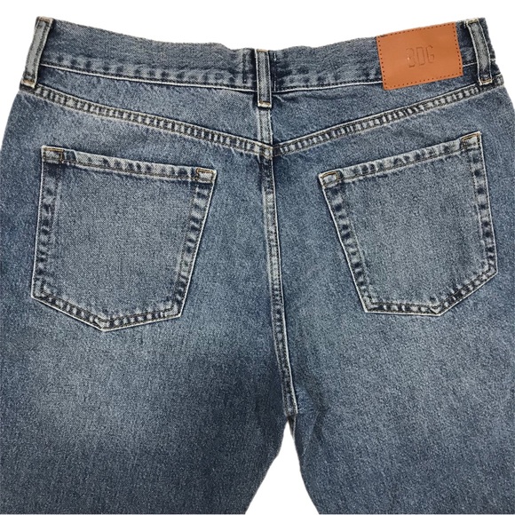 BDG Urban Outfitters Medium Wash Dad Slim Straight Leg Cropped Jean - Picture 3 of 11